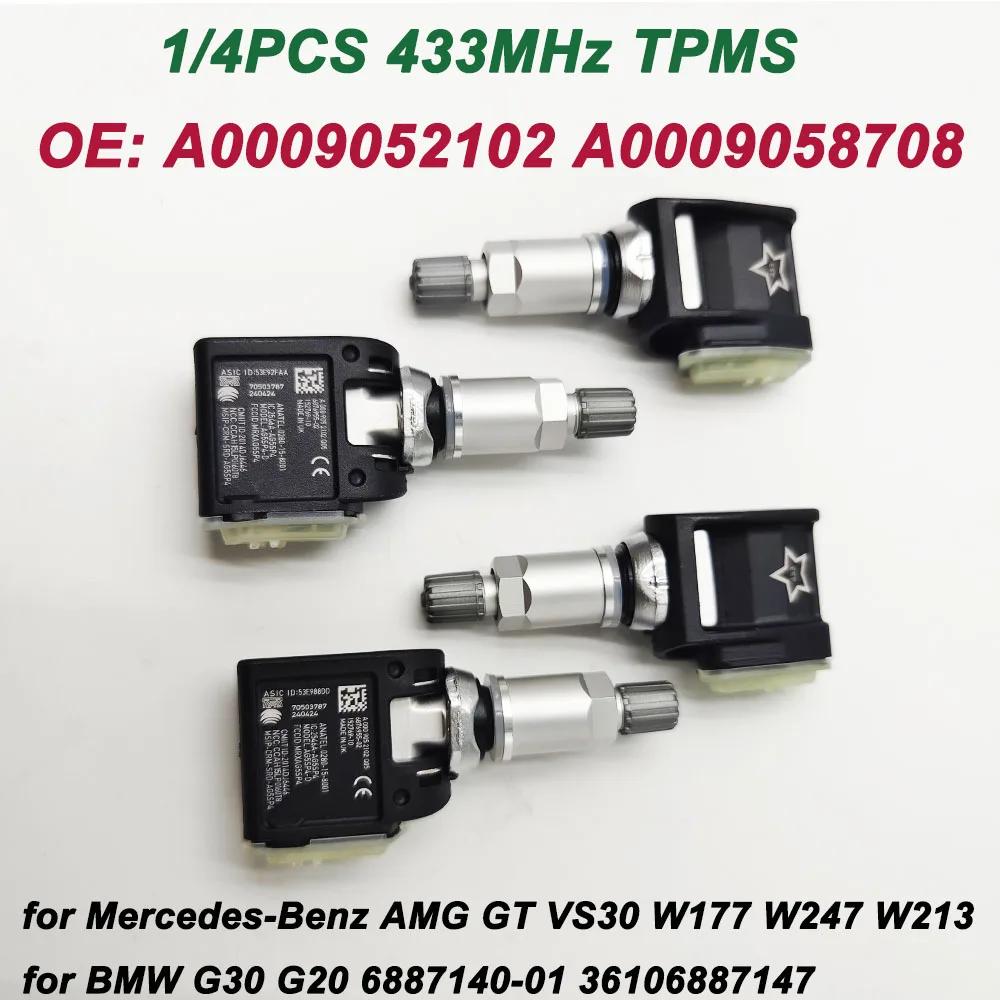 TPMS Ÿ̾ з , 2016-2023 ޸- VS30 W177 6887140-01 36106887147, OE A0009052102 A0009058708, 433MHz, 1/4 